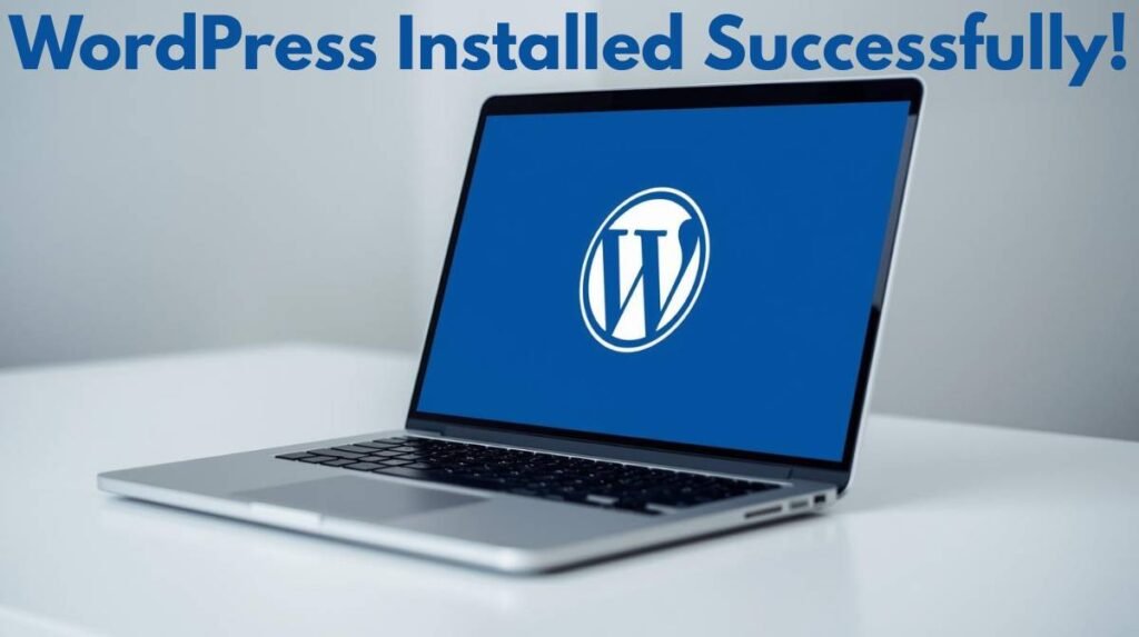 WordPress installed successfully screen