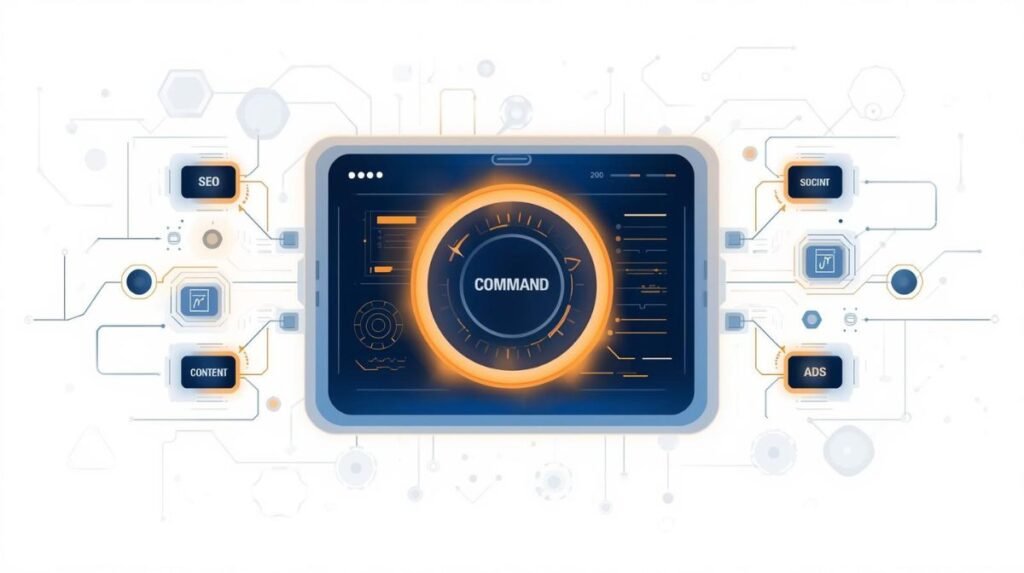 Comprehensive Semrush review ecosystem showing SEO content social media and ads tools
