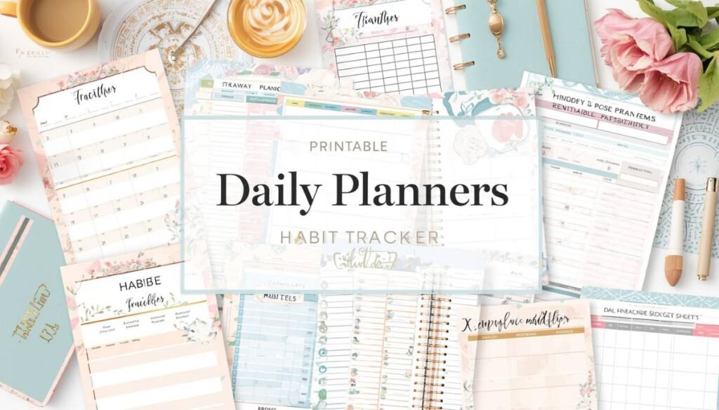 Best printable planners and habit trackers to sell online