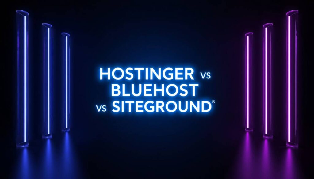 comparaison woocommerce hostinger vs bluehost vs siteground
