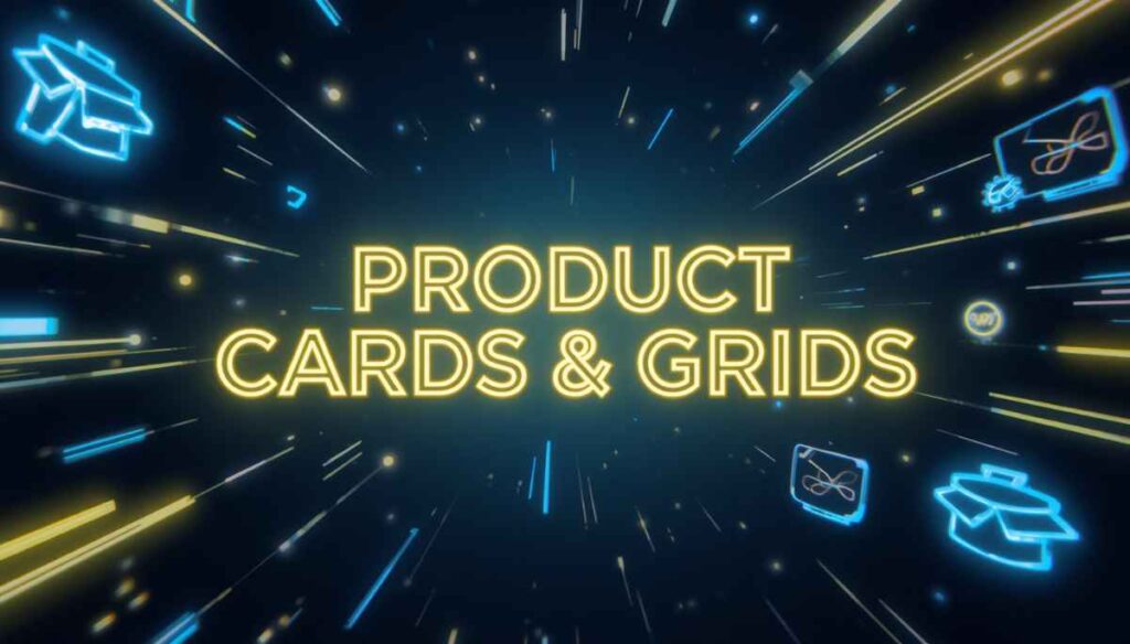 elementor shop page product card grid customization