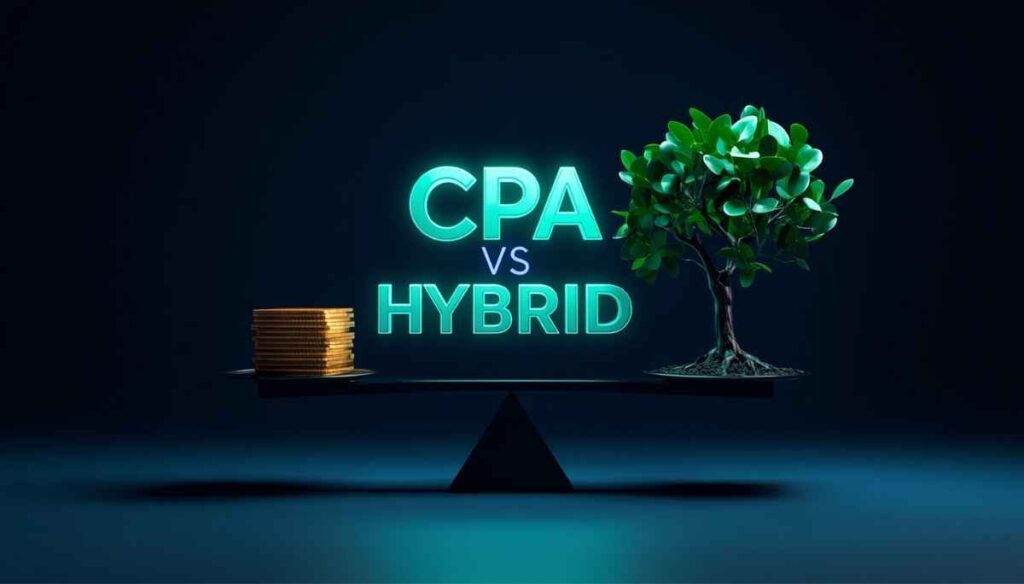 Fiverr Affiliate CPA vs Hybrid Earning Comparison