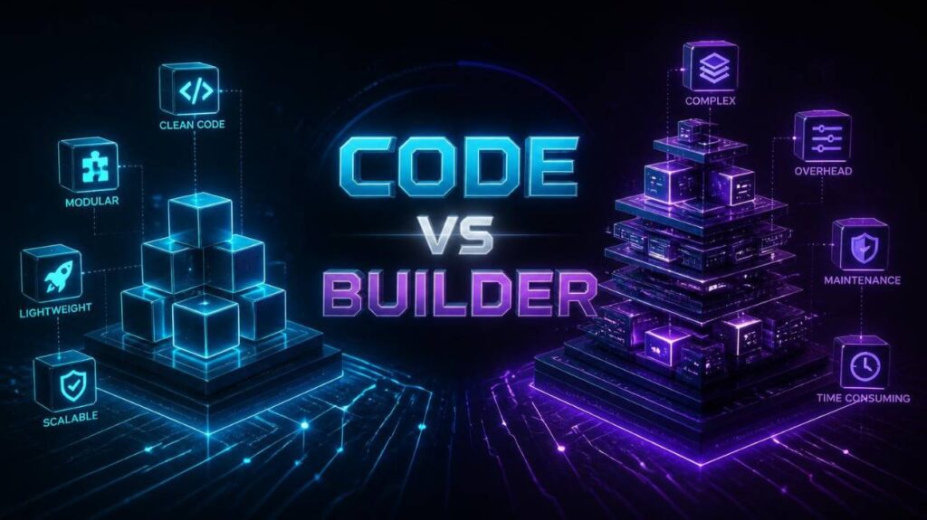GeneratePress clean code vs Elementor page builder architecture