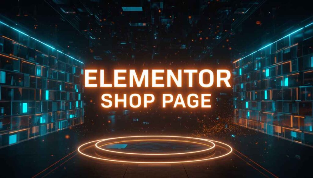 elementor shop page custom woocommerce store layout