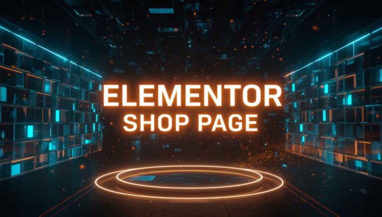 elementor shop page custom woocommerce store layout