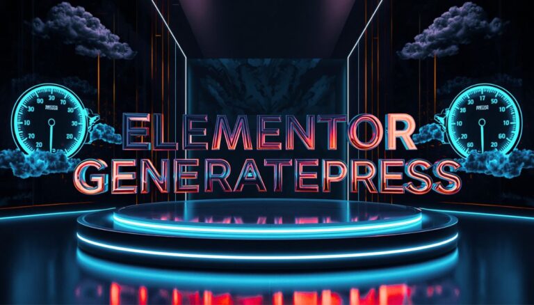 Elementor GeneratePress setup guide for fast WordPress performance
